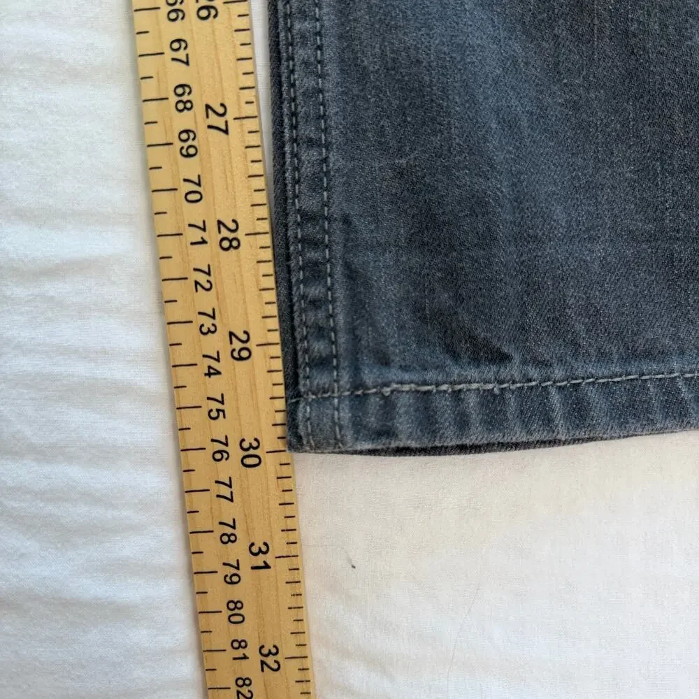 Levi's 514 Jeans Mens 28 x 30 Washed Black Droit Slim Straight Denim Dark Wash - Picture 7 of 11